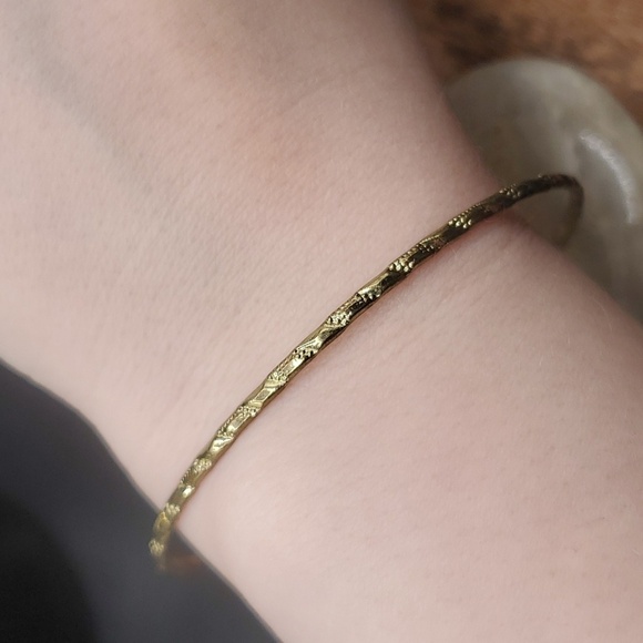 Lattice Gold toned bracelet slider B2726 - Picture 1 of 2